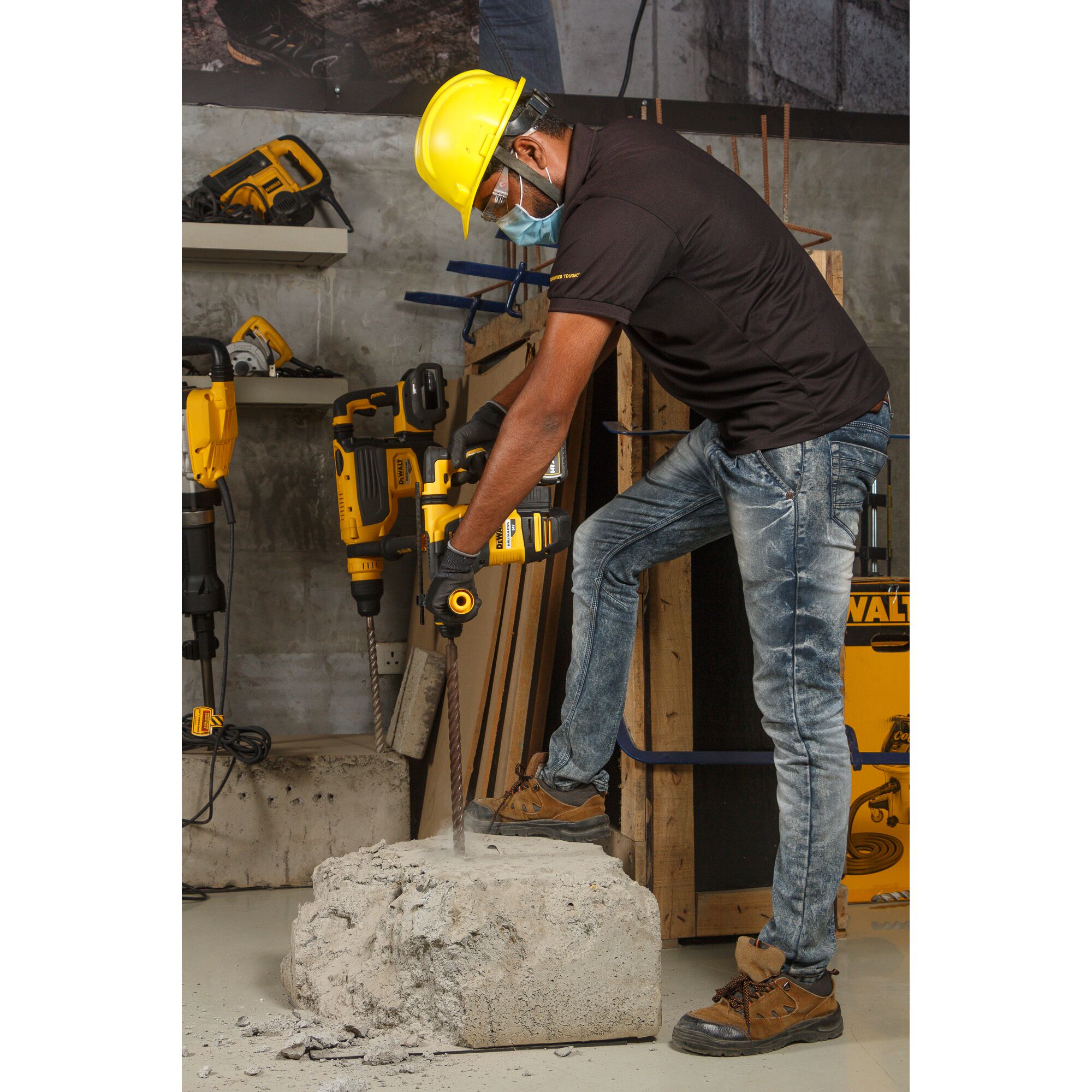 Khoan bê-tông dùng pin 3 chế độ SDS-Plus 54V không chổi than 3 chế độ (Thân máy)